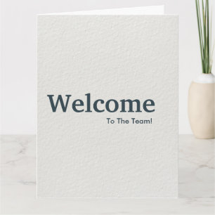 New Employee Welcome Chalkboard Card