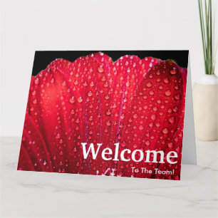 New Employee Welcome Floral Card