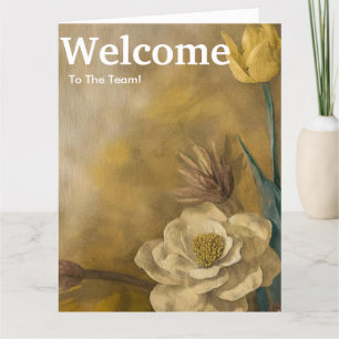 New Employee Welcome Floral Card