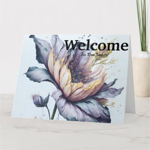 New Employee Welcome Floral Card
