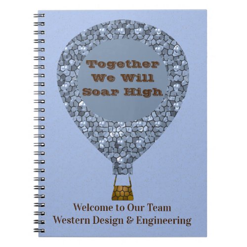 New Employee Welcome Hot Air Balloon Business Notebook