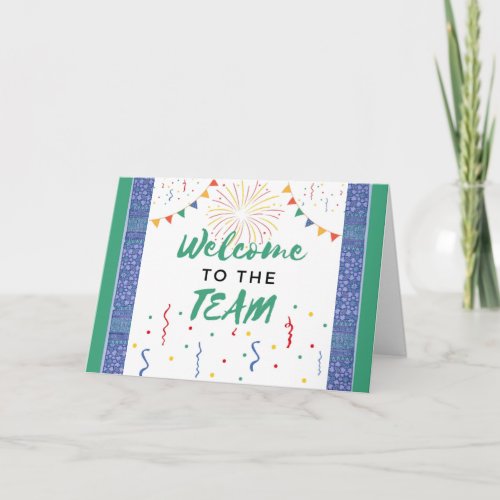 New Employee Welcome to the Team Job Welcoming Card