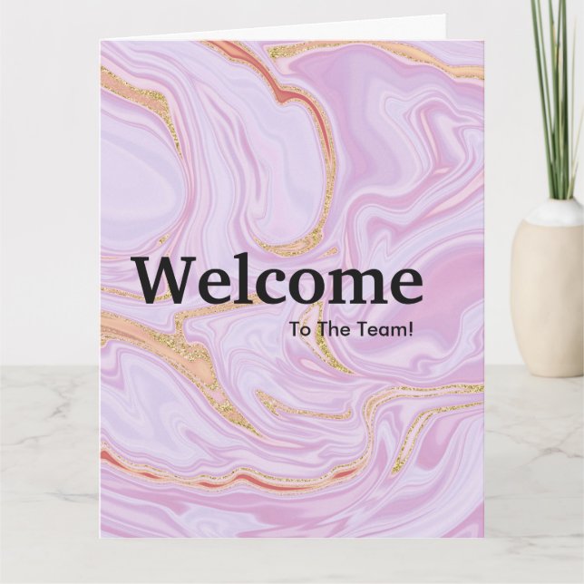 New Employee Welcome Watercolor Card (Front)