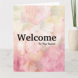 New Employee Welcome Watercolor Card