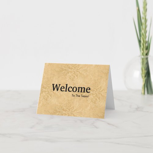 New Employee Welcome Watercolor Card