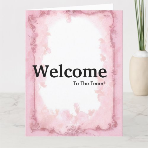 New Employee Welcome Watercolor Card