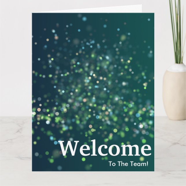 New Employee Welcome Watercolor Card (Front)