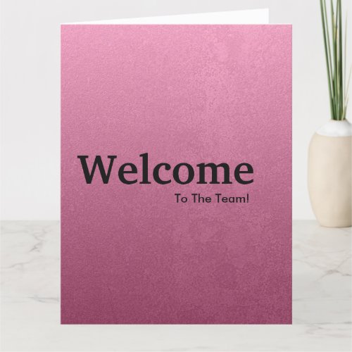 New Employee Welcome Watercolor Card