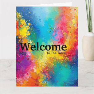 New Employee Welcome Watercolor Card