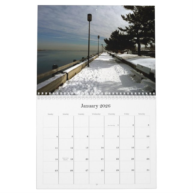 New England 2012 Scenic Wall Calendar (Jan 2026)