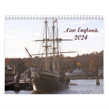 New England 2024 Calendar by Firecrackinmama at Zazzle