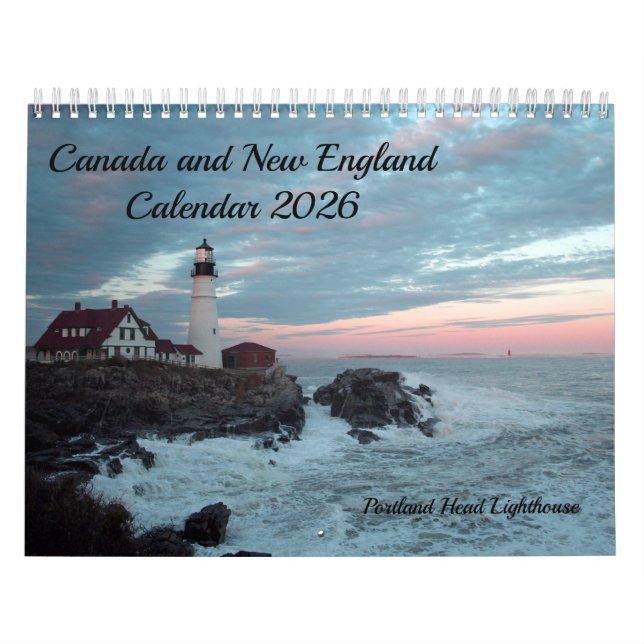 New England and Canada Calendar 2026 (Cover)