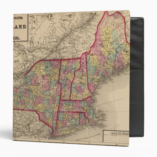 New England and New York 3 Ring Binder