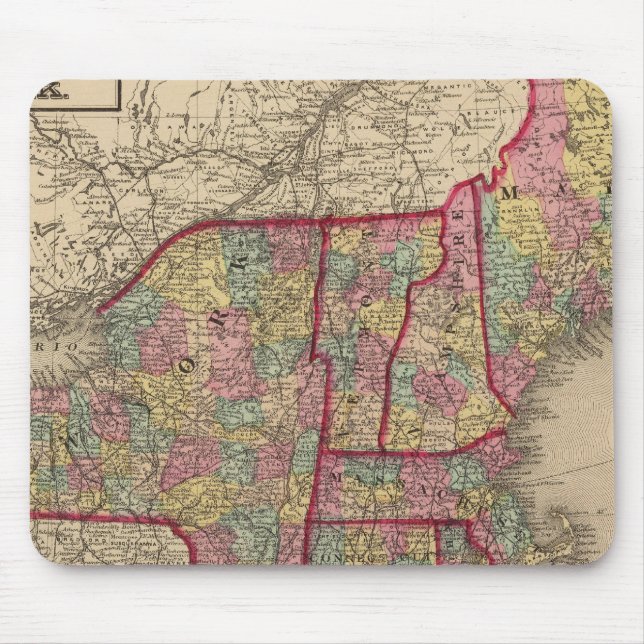New England and New York Mouse Pad (Front)