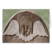 New England Angel Card (Dk. Green) (Front Horizontal)