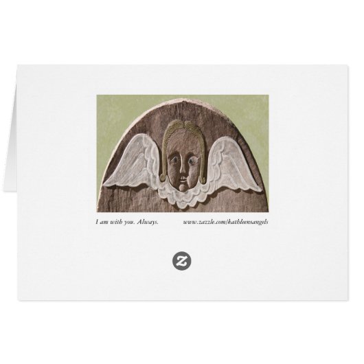 New England Angel Card (Lt. Green) (Back Horizontal)