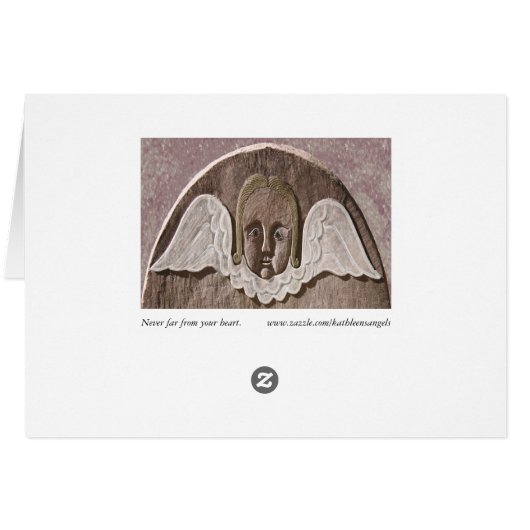 New England Angel Card (Purple) (Back Horizontal)