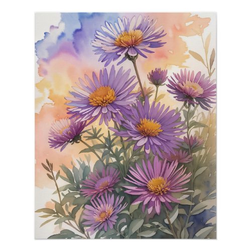 New England Aster Poster