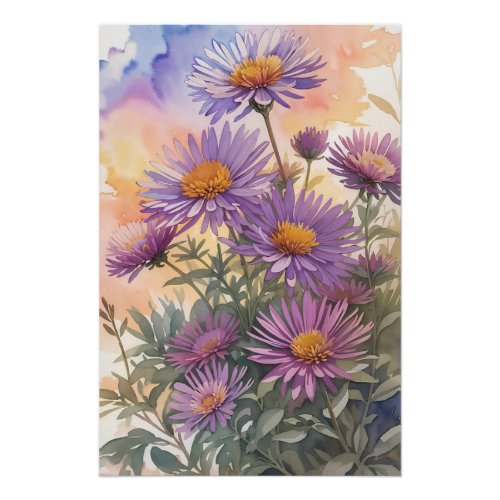 New England Aster Poster