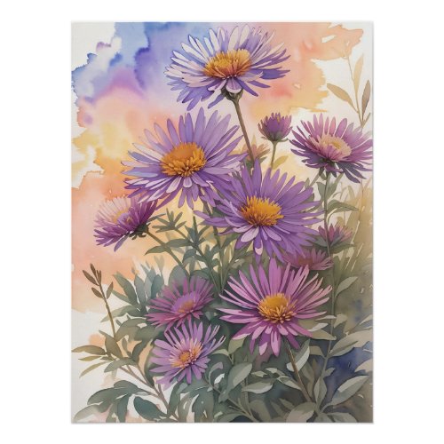 New England Aster Poster