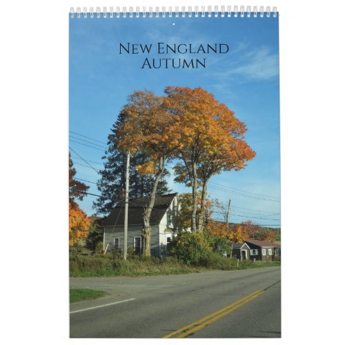 New England Autumn Calendar