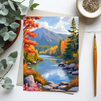 New England Autumn Fall Foliage Landscape Painting