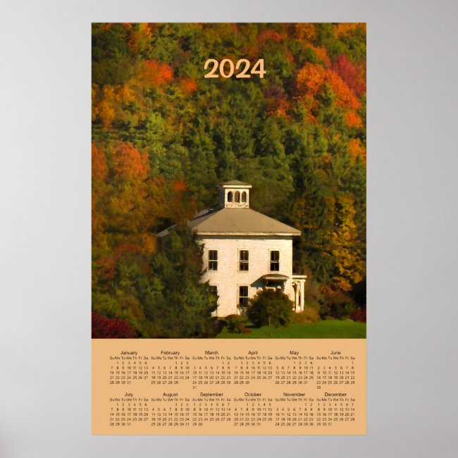 New England Autumn Foliage 2024 Nature Calendar 