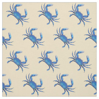 New England Blue Crab Fabric