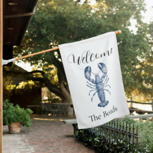 New England Blue Lobster House Flag