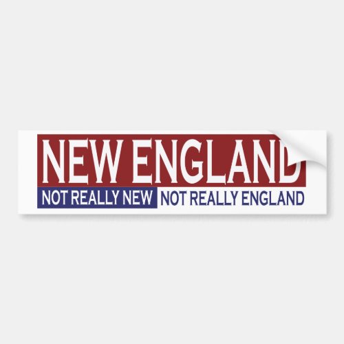 New England Bumper Sticker