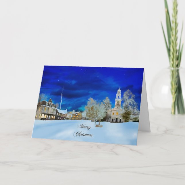 New England Christmas Holiday Card (Front)