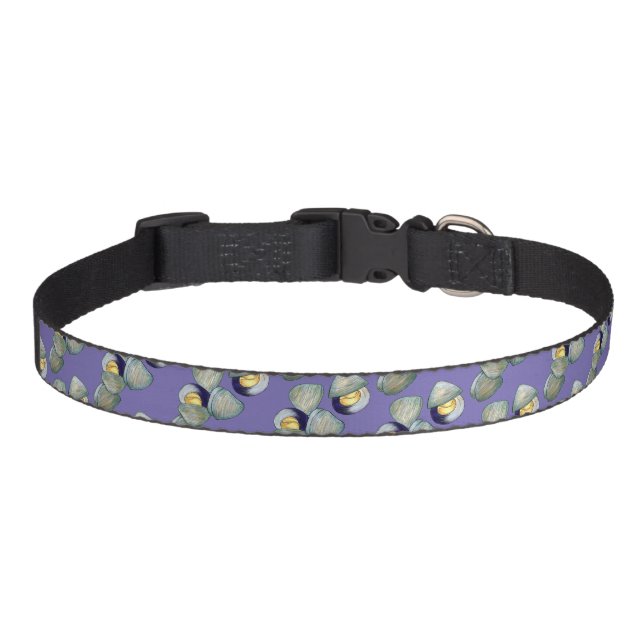 New England Clams Clambake Beach Summer Seafood Pet Collar (Front)