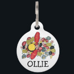 New England Clams Lobster Clambake Seafood Dinner Pet ID Tag<br><div class="desc">Design features an original illustration of a classic New England clambake, consisting of lobster, shrimp, clams, mussels, corn, potatoes, and lots of melted butter! This design is also available on other products. Lots of additional food illustrations are also available from this shop. Don't see what you're looking for? Need help...</div>