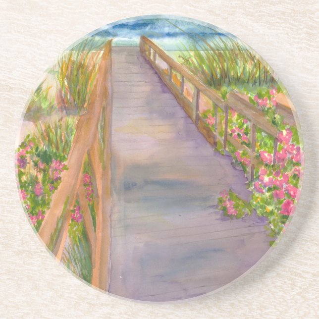 New England Coast Drink Coaster (Front)