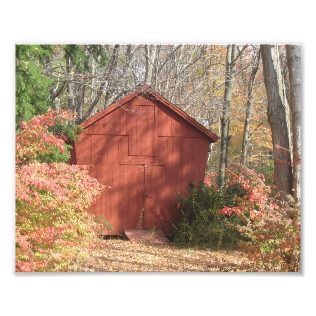New England Corn Crib Photo Print (Front)