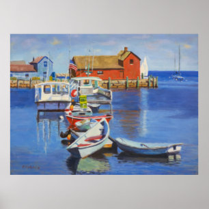 New England Costal Art Poster