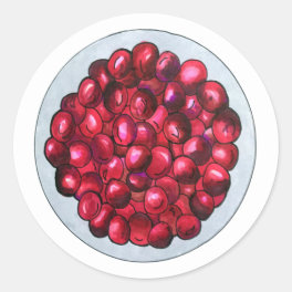New England Cranberries Cranberry Bog Berries Classic Round Sticker