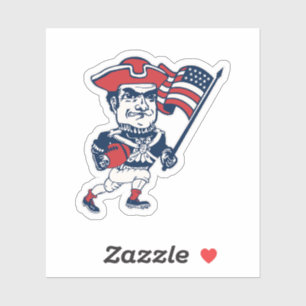 New England Football Mascot Sticker