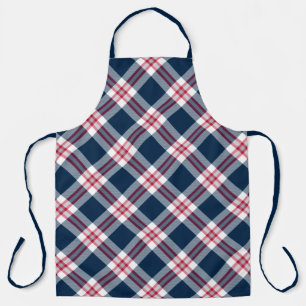 New England Football Plaid Apron