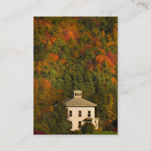 New England House in Autumn ATC Card