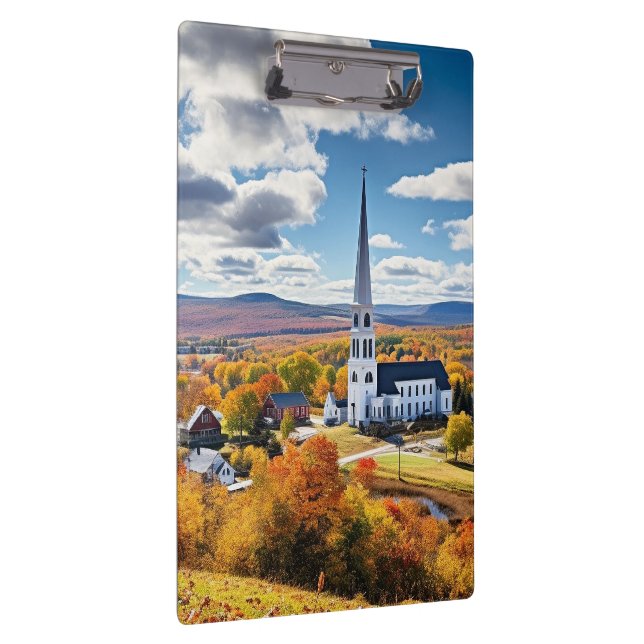 New England Landscape in Fall Clipboard (Right)
