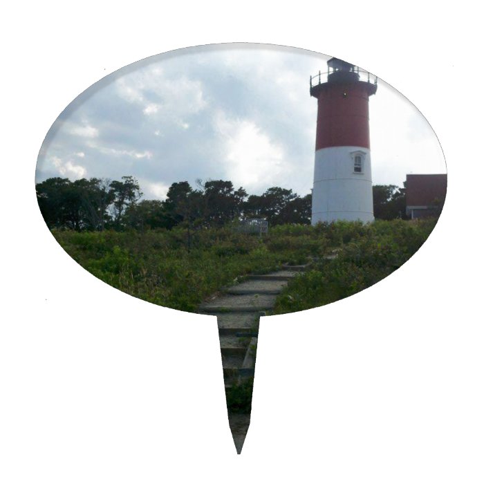 New England Lighthouse Cake Toppers