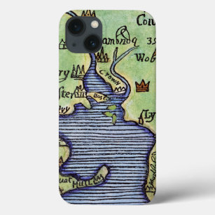 NEW ENGLAND MAP 1677 iPhone 13 CASE