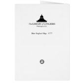 New England Map - 1777 (Back)