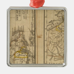 New England, Middle States Metal Ornament