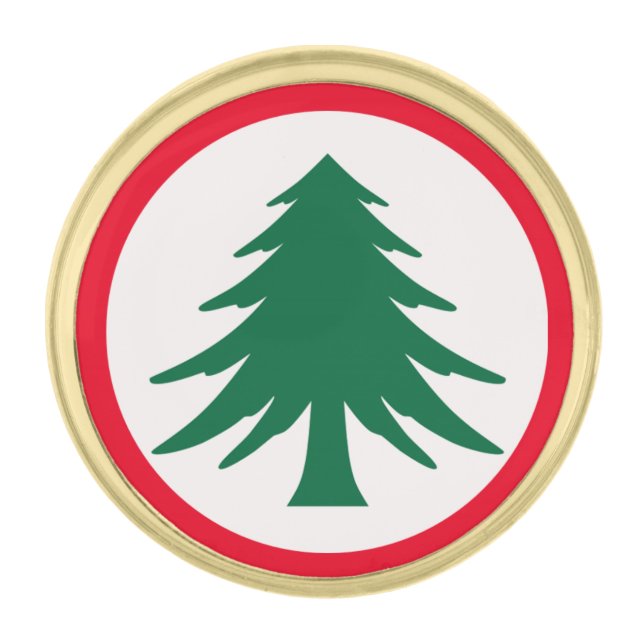 New England Pine Tree Lapel Pin (Front)