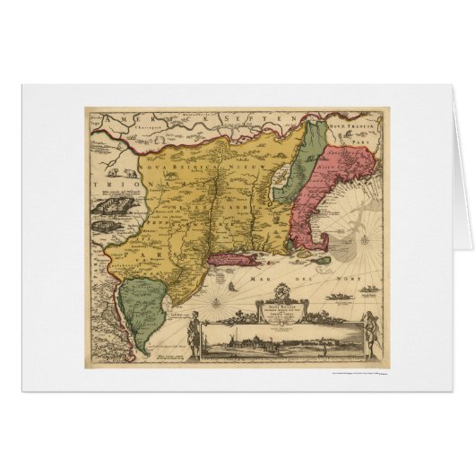 New England Regional Map - 1685 Cards (Front Horizontal)