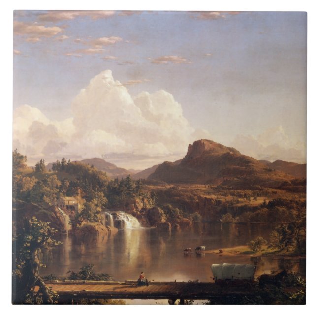 New England Scenery Frederic Edwin Church Ceramic Tile (Front)