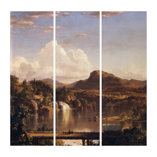 New England Scenery Frederic Edwin Church Triptych (Front)