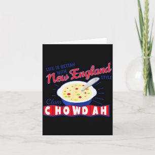 New England Style Clam Chowder Card